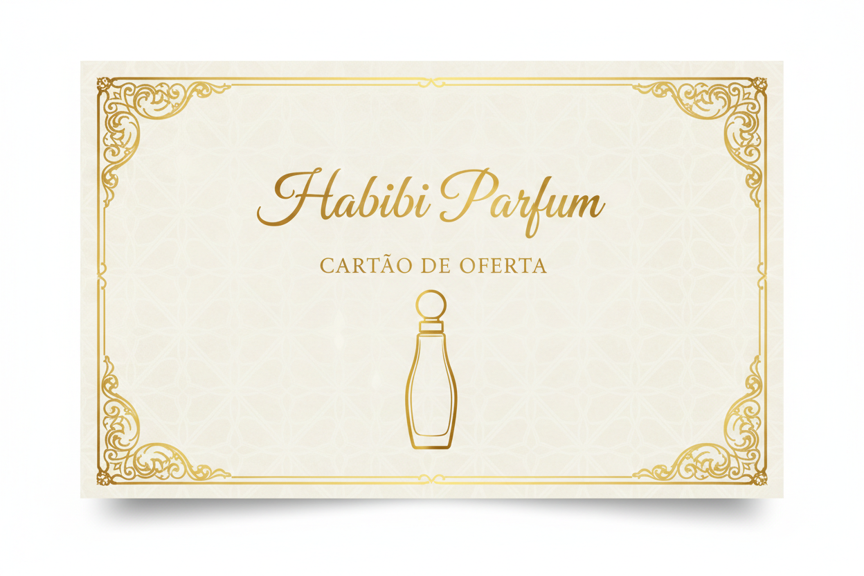 Cartão de Oferta Habibi Parfum